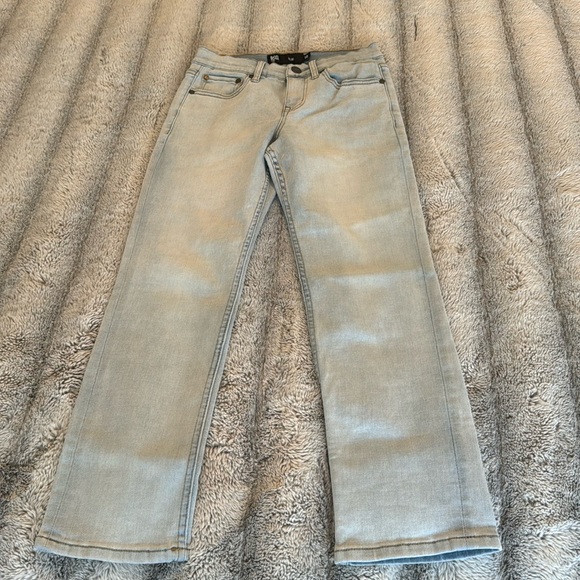 RSQ Girls' Light-Wash Straight Leg Jeans - Size 10 Slim - Picture 1 of 7